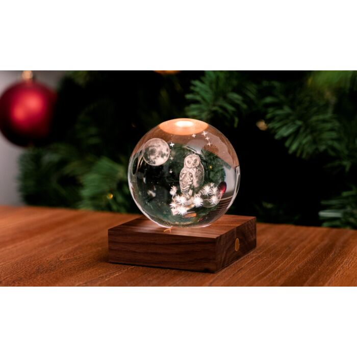 Gingko Amber Crystal Light - Owl Moon